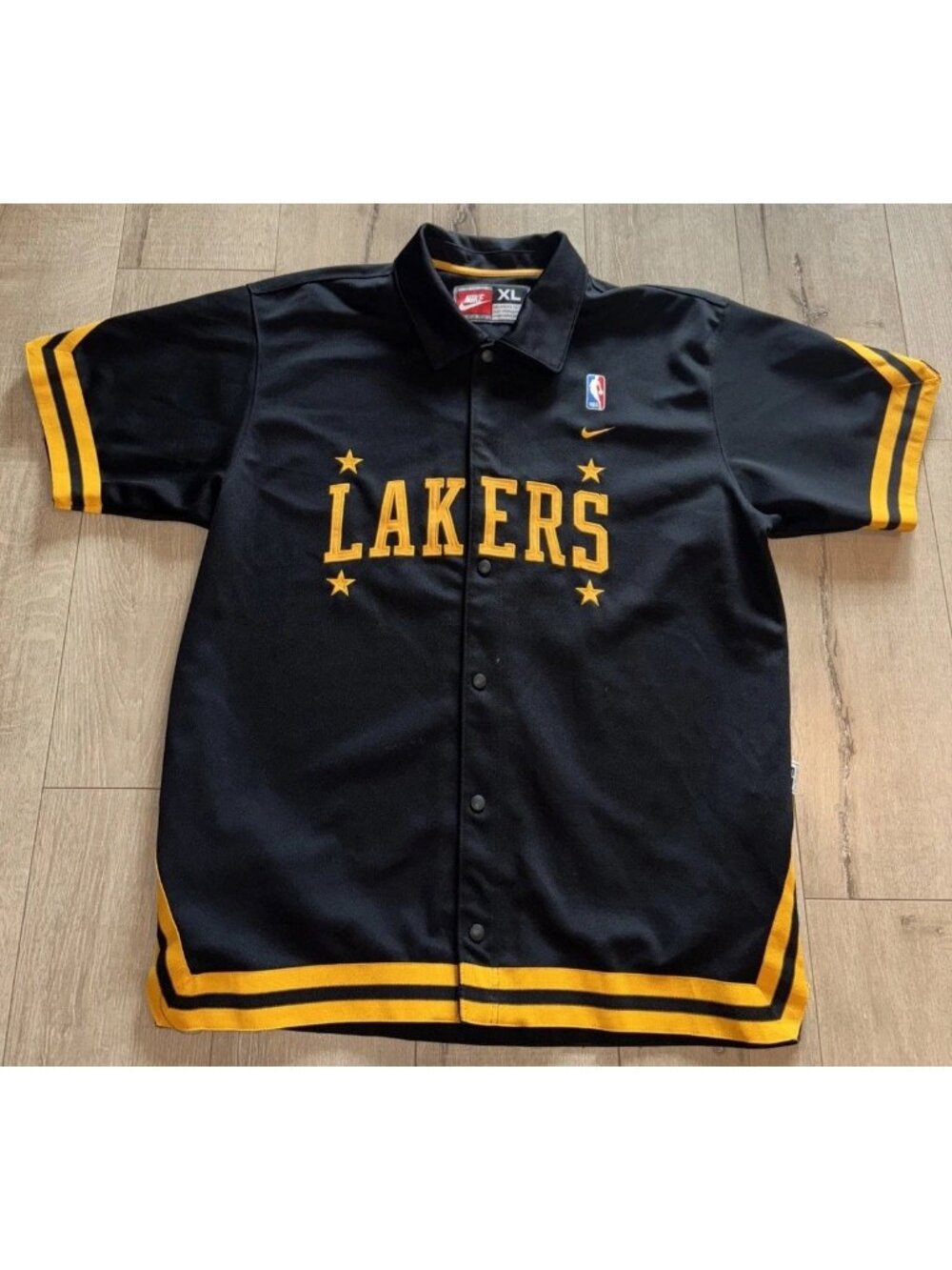 Vintage 2000s Y2K Nike Los Angeles Lakers Rewind 57 Warm Up Jacket Size XL